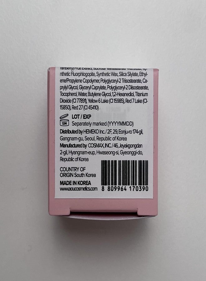 AOU GLOWY TINT BALM Tinted Lip Balm with Natural Gloss Instant Hydration for Chapped Lips 0.12Oz (01 Apple Balm) - Image 4